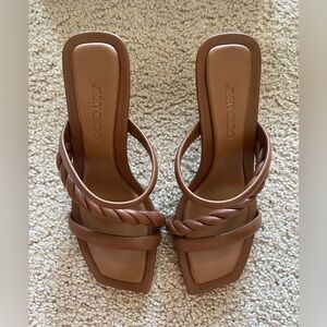 Jimmy Choo brown heeled sandals NEW WITH TAGS